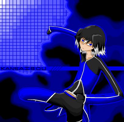 kan human form
yeah.. i used a stance i saw of ryuhou on yahoo..i changed it a little though... i couldnt think of a bg so i just made it in a computer bg style..it still sucks though..oh well.. at least it makes use of my favorite colors (though the blendings not the best)....so yeah...im frikin bored...
