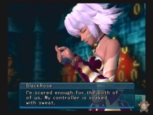 .Hack// Mutation
This is a clips from the second volume of the video game series .Hack. The girl here is the second main character, Blackrose.
