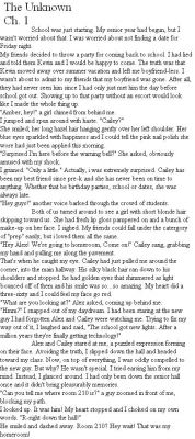 The Unknown ch. 1
No this is not for ff, this is an actual story. Its from my account on quizilla and I like it. The main character is Amber, but not from my fanfics. I just happen to love that name like crazy^^' 
This is also on my account for Quizilla
Keywords: The Unknown Ch. 1