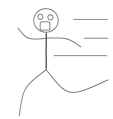 Look Amber! Look kan! My little stick figure!
I made it myself! Just a few minutes ago... I guess Microsoft Paint duz have its glory at times ;P
Keywords: lol