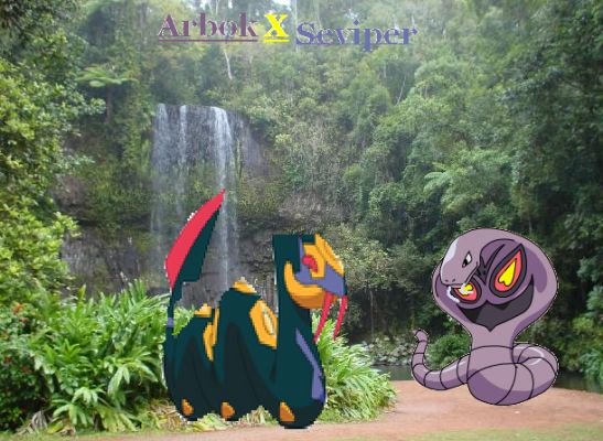 Arbok X Seviper
Two of the most strongest poison pokemon are fighting to be king of the poison best.
Keywords: F29