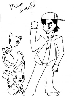 Mew Lover
Mew Ash and Pikachu
