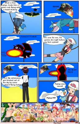 Pokemon Prisoners Page 3 (end)
F29: I went to Super Tails Heroes site and found this, he says that he didn't put this on DeviantArt because his fans would hate him. Its quite funny though.
Keywords: Pokemon Prisoners Super Tails Heroes Gamera Dawn Rudy
