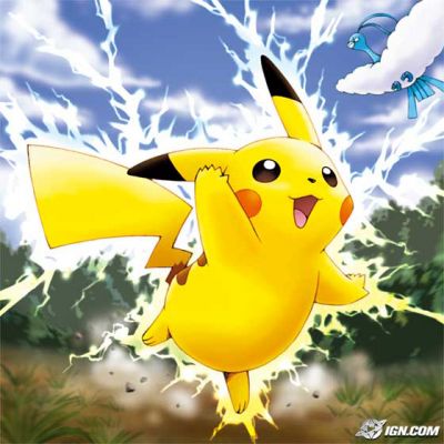 Thunderbolt!
Pikachu using an electrifying Thunder attack!
Keywords: Pikachu attack