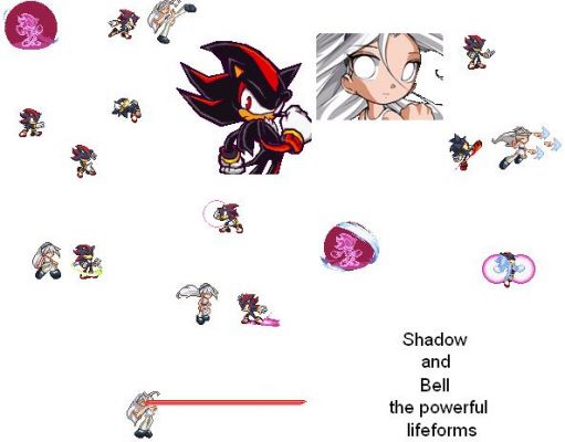 shadow and bell
the most powerful creatures in the world shadow the copy of sonic and bell a different powerpuff girl can you take them
