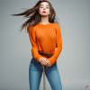 craiyon_135014_Full_body_shot_of_a_stunningly_beautiful_woman_with_brown_hair__green_eyes__orange_sw.png
