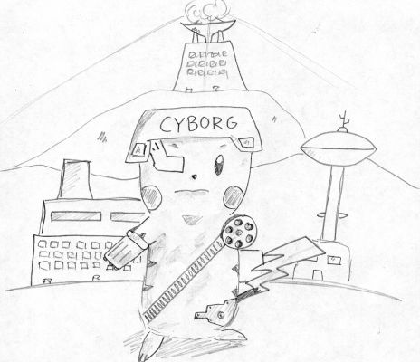 Pikachu Cyborg
This drawing is WIERD! Just done it at night... Say what'ya think =)
Keywords: picy