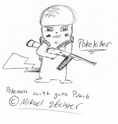 Pika with MP40 ¤ 2
I like this pic becouase its a remake of my first Pokemon With Guns pic ever made!!!
Enjoy!
Keywords: 121212
