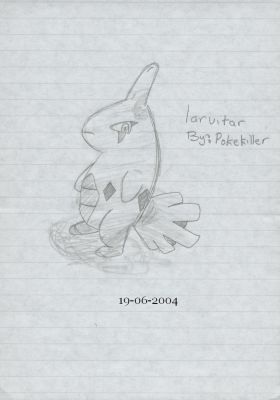 Larvitar...
This is my first Larvitar picture... I done it pretty fast and i sure do another pic..
Keywords: Larvitar_1
