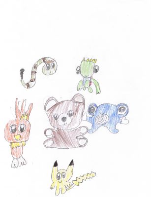 A drawing my brother did of his stuffed animals.
what the title says.
