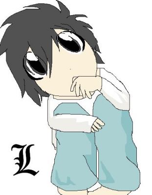 Little fan art of L or ryuzaki or ryuga or Lawliet, from death note. Awesome XD
Keywords: L ryuzaki ryuga deathnote death note