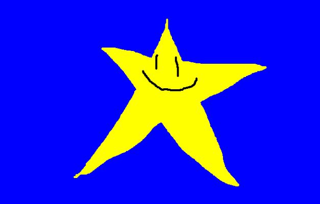 Smiley Star
A star I drew on paint.

               -Master!
Keywords: Master