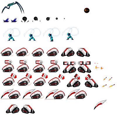 enemies update
i added a few more enemies...its what i call the beetle series.. the little mech thang with the various attachments...
