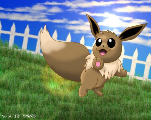 Eevee jumping
another Eevee drawing that i've done. 
Keywords: pokemon