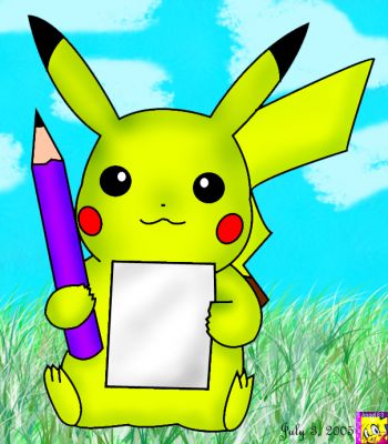 Pikachu ready to draw
Pikachu is ready to drawn, he's the cuties thing! I love pikachu..
Keywords: pikachu