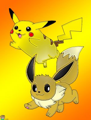 Pikachu and Eevee with effect
here is a pikachu and Eevee drawing
Keywords: pokemon