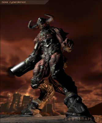 Cyberdemon
The final boss from Doom 3, a big fella.
Keywords: Cyberdemon,Doom3,Bigass