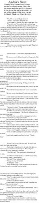 Andria's Story
WARNING- hint of rape and cussing. As said in on the top of the page. Please refer to it if you have questions.

Andria is Amber's mom and this is narrated from her perspective. This was before any of her kids were born and before she was married to Tony. 
Keywords: Andria's Story