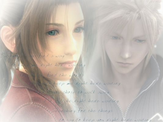 Cloud and Aerith <3

