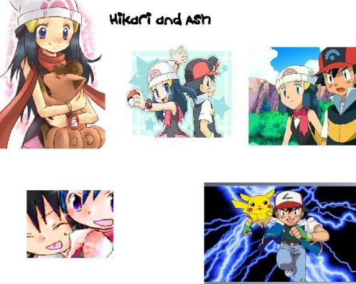 Ash and Hikari

