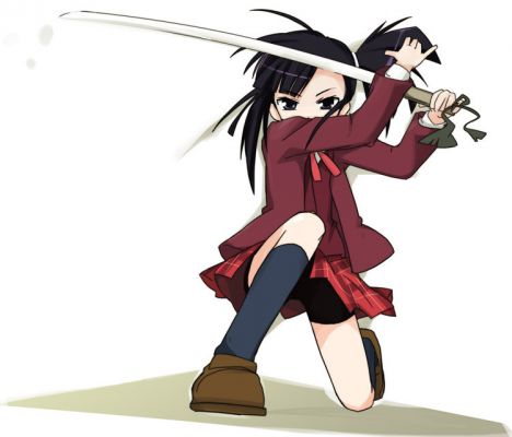 Swordsgirl
She holds up a sword...
Keywords: Setsuna Negima Sword