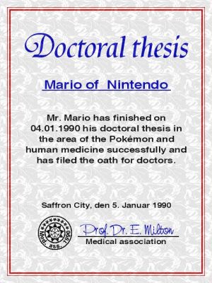Dr. Mario presents
My Doctoral thesis
