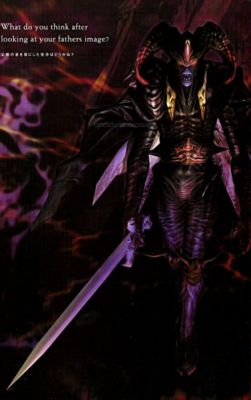 The Dark knight Sparda
Direct text from Devil may cry wiki:
Sparda was once one of Mundus' Devil Knights, and apparently took part in the invasion of the human world. At some point however, he suffered a change of heart and switched sides, fighting to protect the humans. He defeated Mundus' demon armies, before moving onto the Prince Of Darkness himself. Sparda defeated Mundus, and sent him and his armies back to the demon realm. In order to close the gateway, Sparda used his own blood, along with the blood of a human priestess, in conjunction with his sword and a mystical amulet. Pouring his demonic energy into the sword allowed him to close the door between realms, however this also robbed him of the lion's share of his abilities. Sparda could still access his powers when he used the amulet but only for a brief time. Sparda's activities over the next two thousand years are shrouded in legend, however it is understood that for a time, directly after defeating Mundus, he ruled over the humans before eventually vanishing. Devil May Cry 4 raises an interesting plot element, as it would seem that Sparda sacrificed his powers only to seal off the full functions of the Temen-ni-gru, as according to the Order of the Sword and by Dante's admission, Sparda sealed the true hell gate by using Yamato. He showed up again in the twentieth century where he met and fell in love with a human woman named Eva. He fathered the twins and for a brief time lived with his family, before he again disappeared. Many believe he died, although in DMC2 Dante hints he may have passed into another realm
Keywords: The Dark knight Sparda