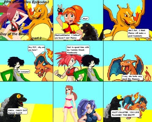 PPN Chronicles episode 3 part 2
CharizardMaster: Yeah! They got my attention!   
F29: This place isn't just the same without Deus
Charizard Master: Yeah! Yer right, F29! It isn't.  
F29: Well I guess it's up to us to keep this place going.
Charizard Master: Yes, we must keep going! These episodes are awsome! 

Keywords: PPN Chronicles