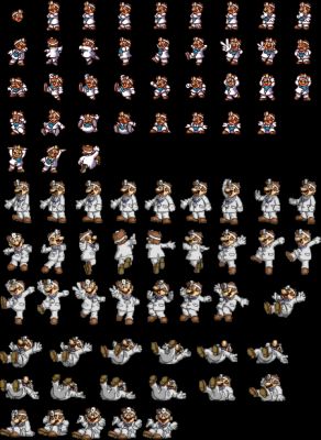 Dr. Mario sprites
F29 I thought since Dr. mrio didn't have a sprite sheet I find one and I did! these are awesome but I didn't make and don't know who did. 
-PixelWizz
Keywords: Dr. Mario sprites