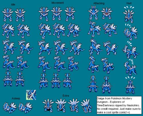 Dialga Sprites
These are from Pokemon: Mystery dungeon 2 I think so I didn't make them
Keywords: Dialga Mystery dungeon  Sprites