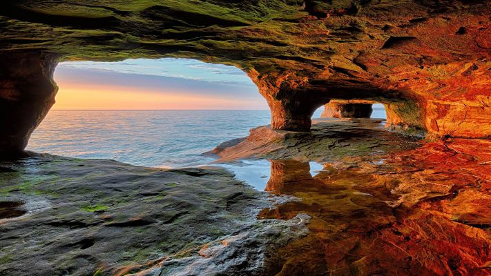 Cavern at Pictured Rocks National Lakeshore, Michigan
