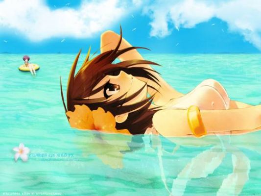 The Melancholy Of Haruhi Suzumiya Wallpaper 3
Haruhi relaxing in the water.-Kite
