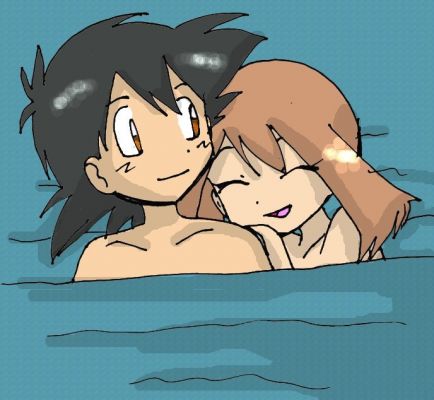Ash and May Swimming
Aww, young love.

- SatoHaruLover
Keywords: SatoHaruLover Satoshi Haruka