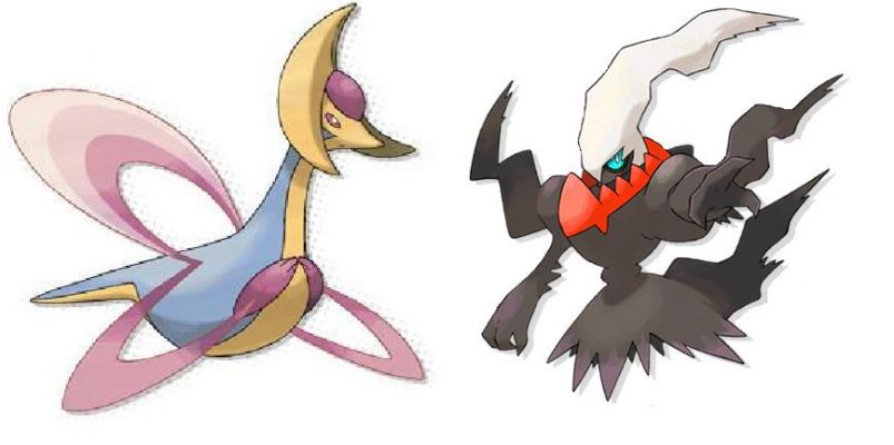 How are these pokemon related
Crecelia and Darkrai,they're say to be the phaces of the moon,Full moon and new Moon.
Keywords: Crecelia Darkrai Full New Moon