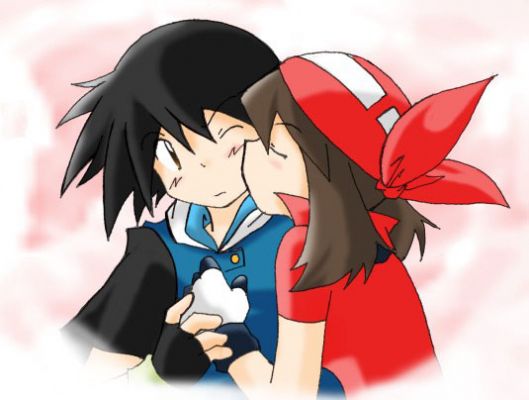 Haruka and Satoshi from swampert23
Well i'm a HUGE supporter of this ship but i'm not bashing to any other ship just i'm sending this pic because they look so cute! OMG swampert23 is the best artist of all! 
