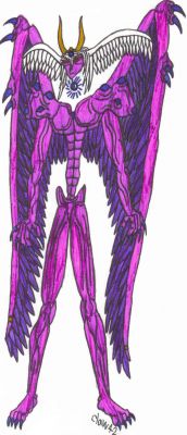 The Holy Emperor
This is the ultimate guardian, Perfectly designed to erase all life. Here, you got some facts:
High: 55 meters.
Weight: 30 000 tons.
Wingspan: 130 meters.
Claw42

Keywords: Holy,emperor