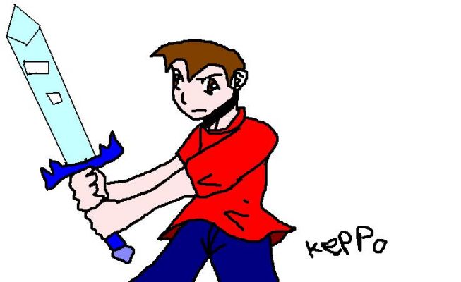 This is Keppo(me)
It's me holding my mirror sword.
Keywords: Keppo