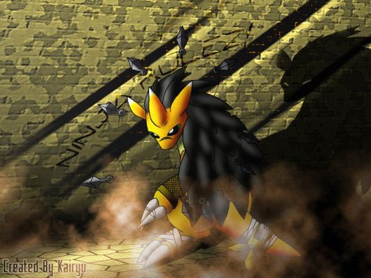 Sandslash's Hidden Weapons
Just about everyone I know think this is my absolute best piece, personally I still think its the sky high dragonite. But I can see why, its brooding, mysterious, and it even has a shadow with eyes. I wouldn't want to run into this guy in a dark ally.
