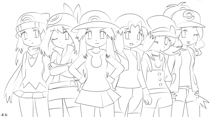 Pokemon_Game_Girls_Lineart_by_Endless_Summer181.png