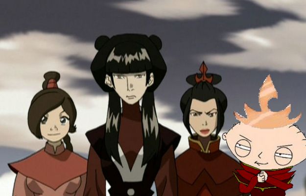 Stewies other gift
- Stewie
Stewie: I also got you 3 girls from the Fire Nation. (left to Right) Ty-lee, Mai, and Azula. their hot!
Keywords: Stewie CharizardMaster Avatar
