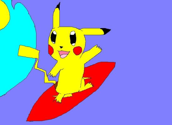 Surfing Pikachu
I remembered on Pokemon snap Pikachu Ran to a surf board so I drew this.
Keywords: Surf Pikachu