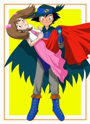this is a good pic for those who like this pairing. i actually found it! and it's fan art! it looks just like the anime!

